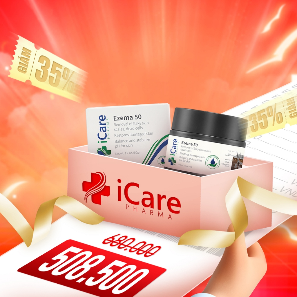 Cao Bôi Ezema 50 | Hủ 50gr | Thương Hiệu iCare Pharma