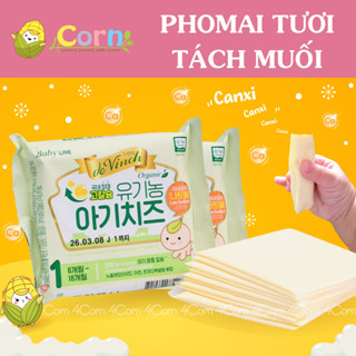 [Gel lạnh+Foam cách nhiệt] Phomai tươi tách muối hữu cơ DeVinch/Denmark/Seoul Milk Hàn Quốc - Cho bé 6m+