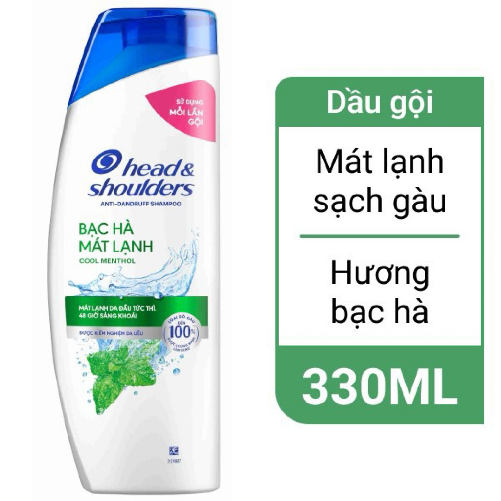 Dầu gội Head and Shoulders bạc hà 330ml