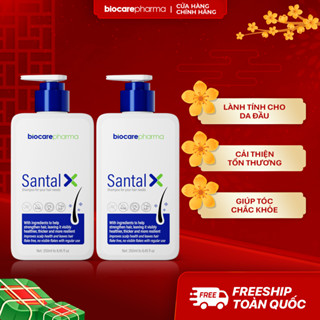  Combo 2 chai Santal X dầu gội hỗ trợ giảm gàu nấm ngứa chuyên biệt - 500ml. 