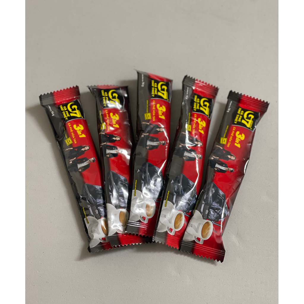 ( 5Gói lẻ) Cà Phê Sữa Hoà Tan G7 3in1 Hộp 18 Gói X 16g Dài - Trung Nguyên
