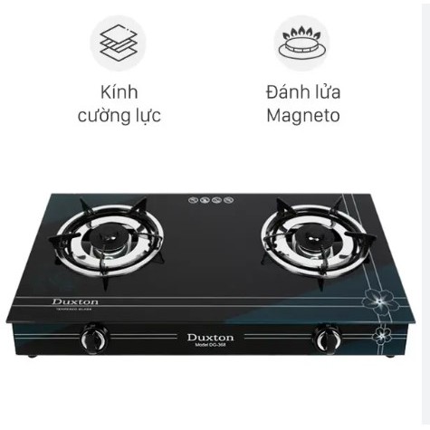 Bếp Gas Duxton DG-368 - DG-595 -Duxton DG-430  mặt bếp Kính Cường Lực - Hàng chính hãng bảo hành 1 n
