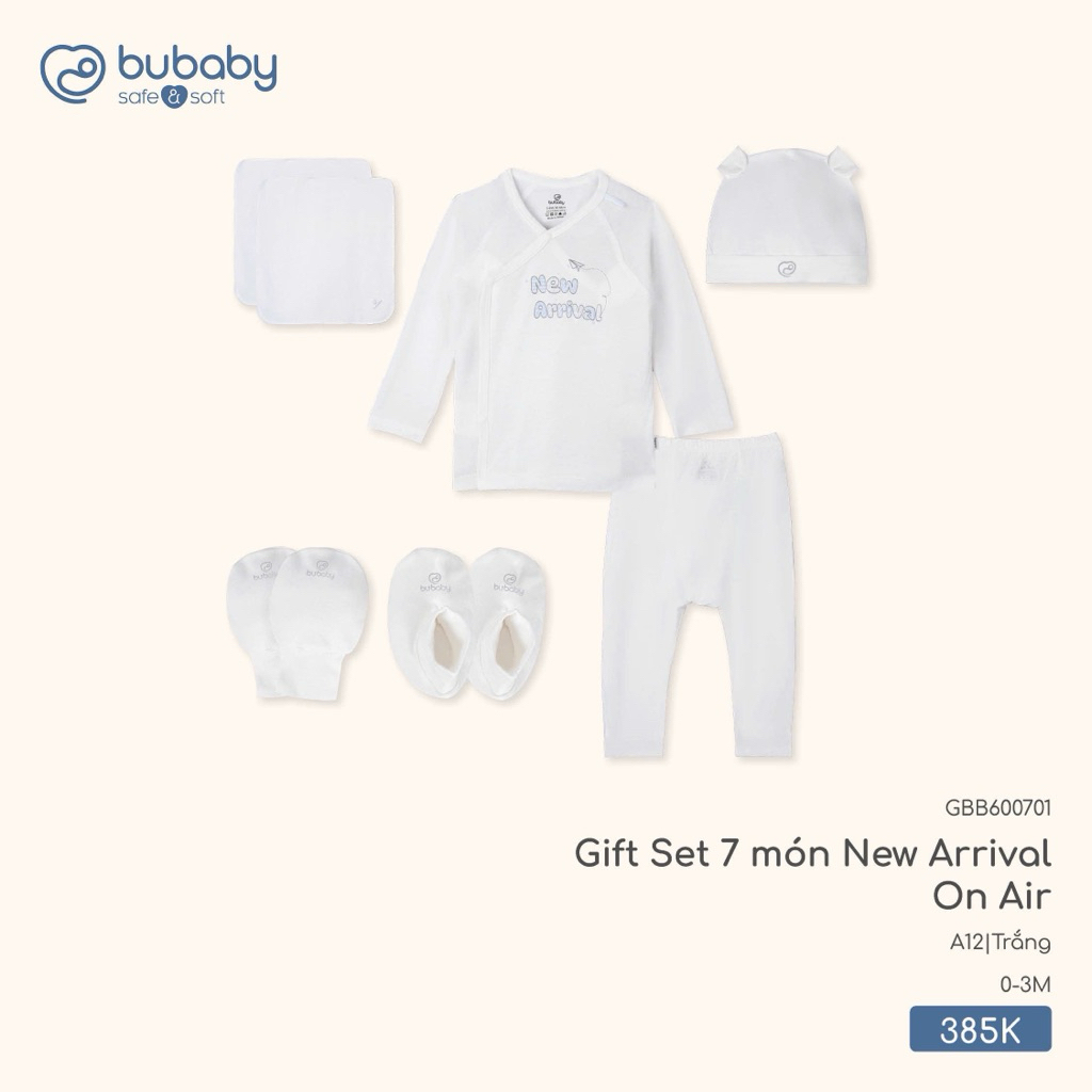 Bubaby Gift Set 7 món New Arrival On Air - GBB600701 - Sweet  On Air - GBB600700