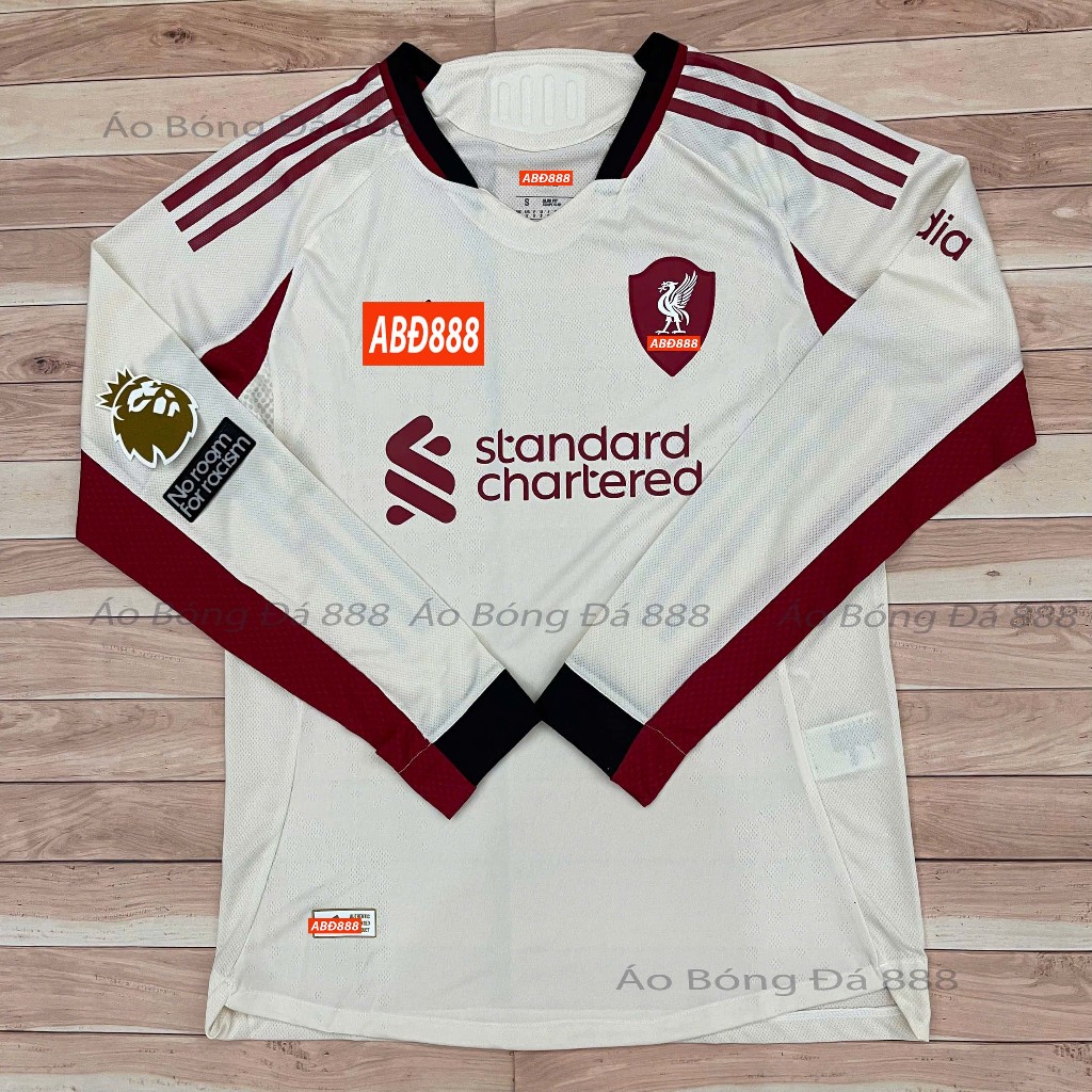[Chỉ Có Áo] Áo Bóng Đá Player Dài Tay CLB Liverpool Sân Khách 25/26 - Hàng Nhập Khẩu Thái Lan