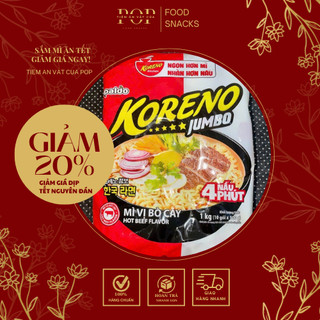 THÙNG mì koreno Hàn Quốc (Lưu ý:không đặt quá 2 thùng/đơn) 1thùng/10bịch/100gói đầy đủ 3 vị ăn siêu ngon date mới tinh!