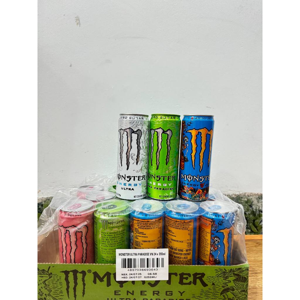 [HỎA TỐC] Thùng 24 Lon Nước Monster Energy 355ml/lon - Mix Vị/Mix Tự Chọn