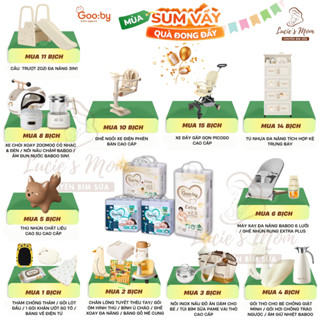   Kèm Quà Mới  Tã Bỉm Dán Quần Gooby Extra Premium Đủ Size Cho Bé NB,S,M,L,XL,XXL,3XL - Lucie's Mom 