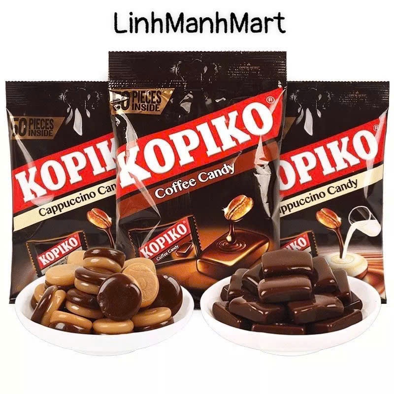LẺ 1 GÓI / 3GÓI KẸO CÀ PHÊ KOPIKO GÓI 140G/ KẸO CÀ PHÊ SỮA KOPIKO CAPPUCCINO...