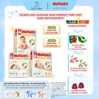  Tã Bỉm Dán Quần Huggies SkinPerfect   NatureMade Mẫu Mới Đủ Size NB S M L XL XXL Cho Bé -Lucie's Mom 