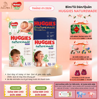   Siêu Cao Cấp  Tã Bỉm Dán Quần Huggies Platium  Naturemade Mẫu Mới size NB S M L XL XXL -Lucie's Mom 