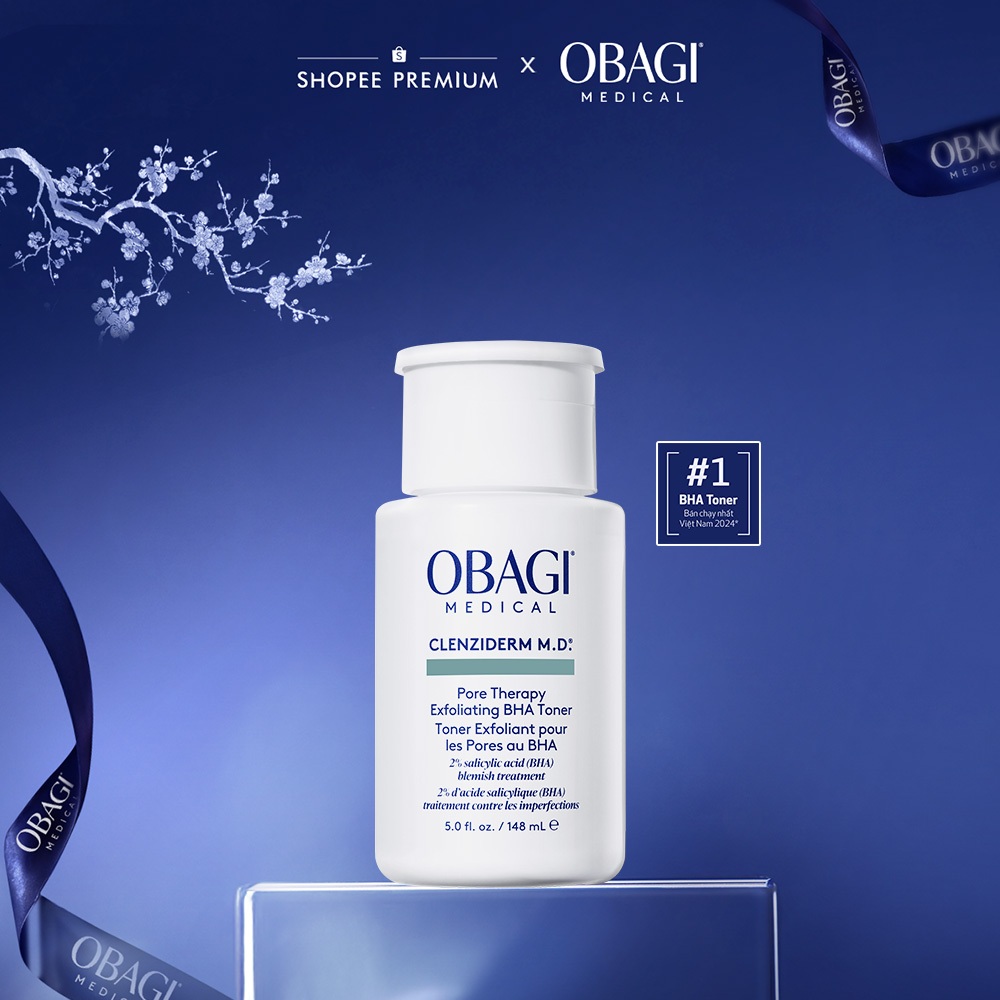 [Gift Membership] Toner BHA giảm mụn Obagi Medical Clenziderm M.D. Pore Therapy Exfoliating BHA 148m