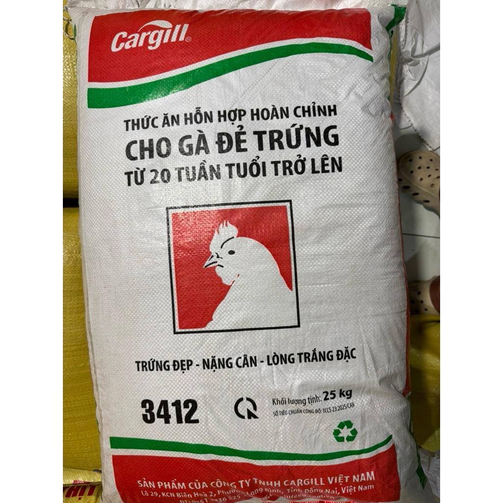 [ 25kg ] Cám Cargill 3402 thức ăn gà đẻ trứng từ 20 tuần tuổi trở lên
