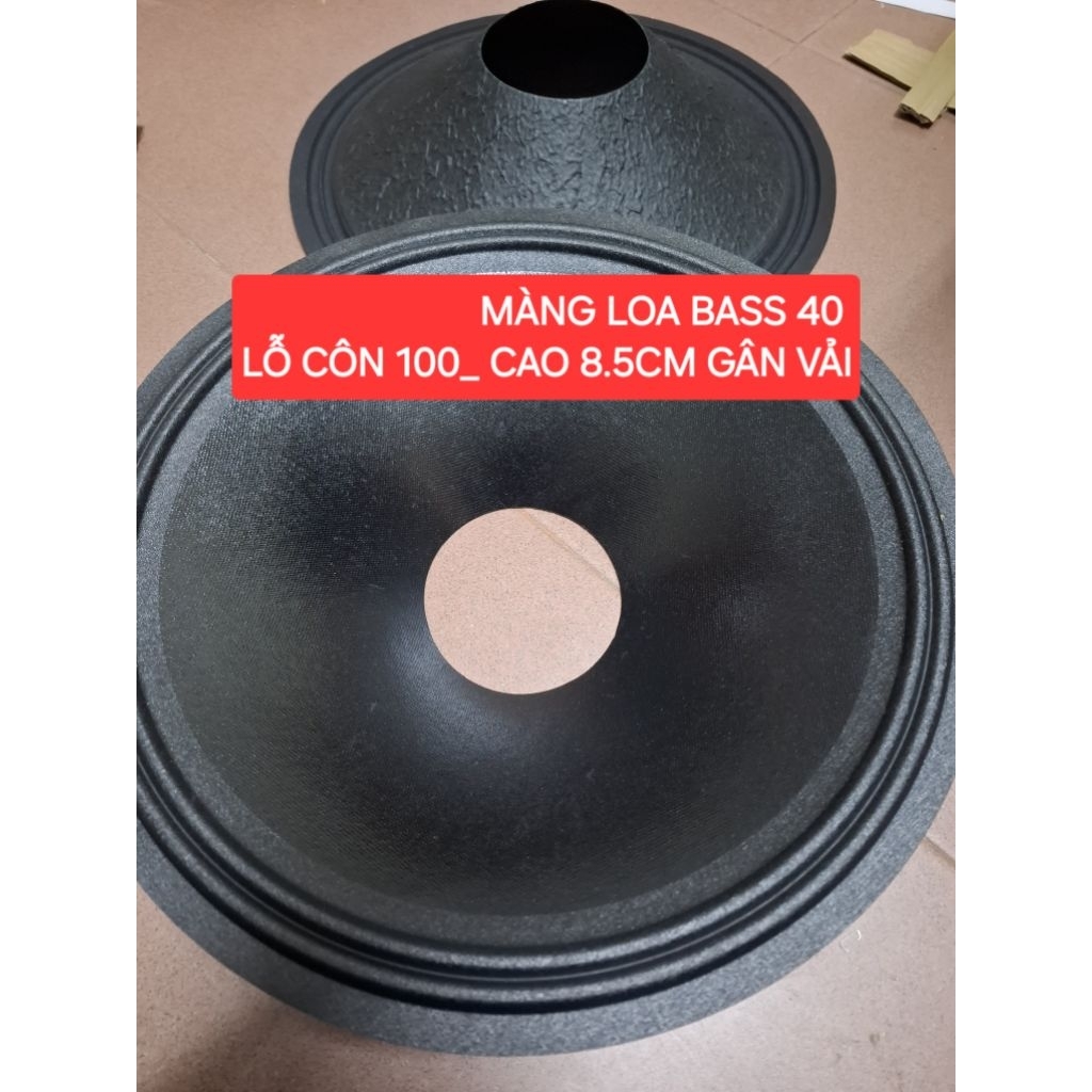 MÀNG LOA BASS 40 LỖ CÔN 100 CAO 8.5Cm GÂN VẢI