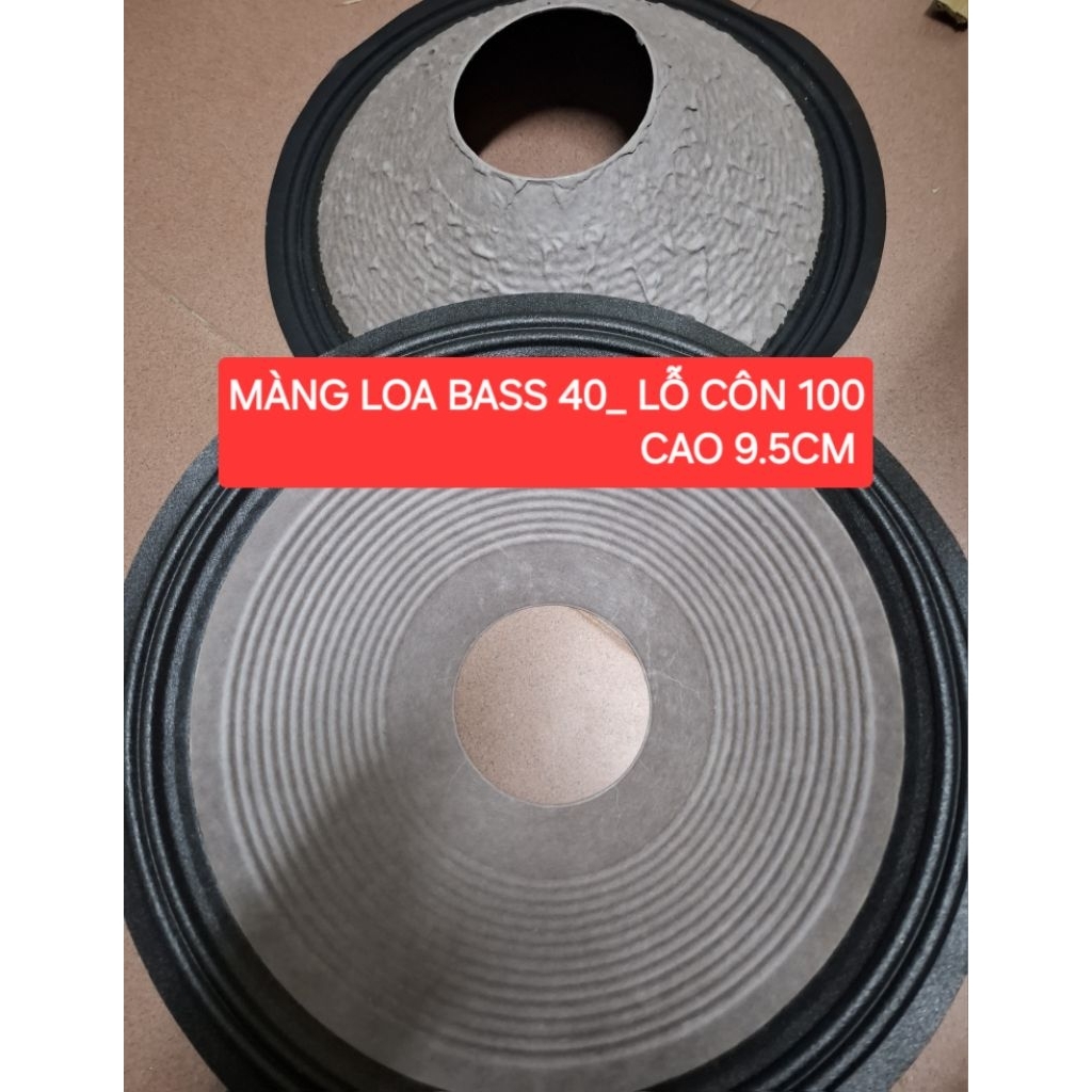 MÀNG LOA BASS 40 LỖ CÔN 100 CAO 9.5Cm GÂN VẢI