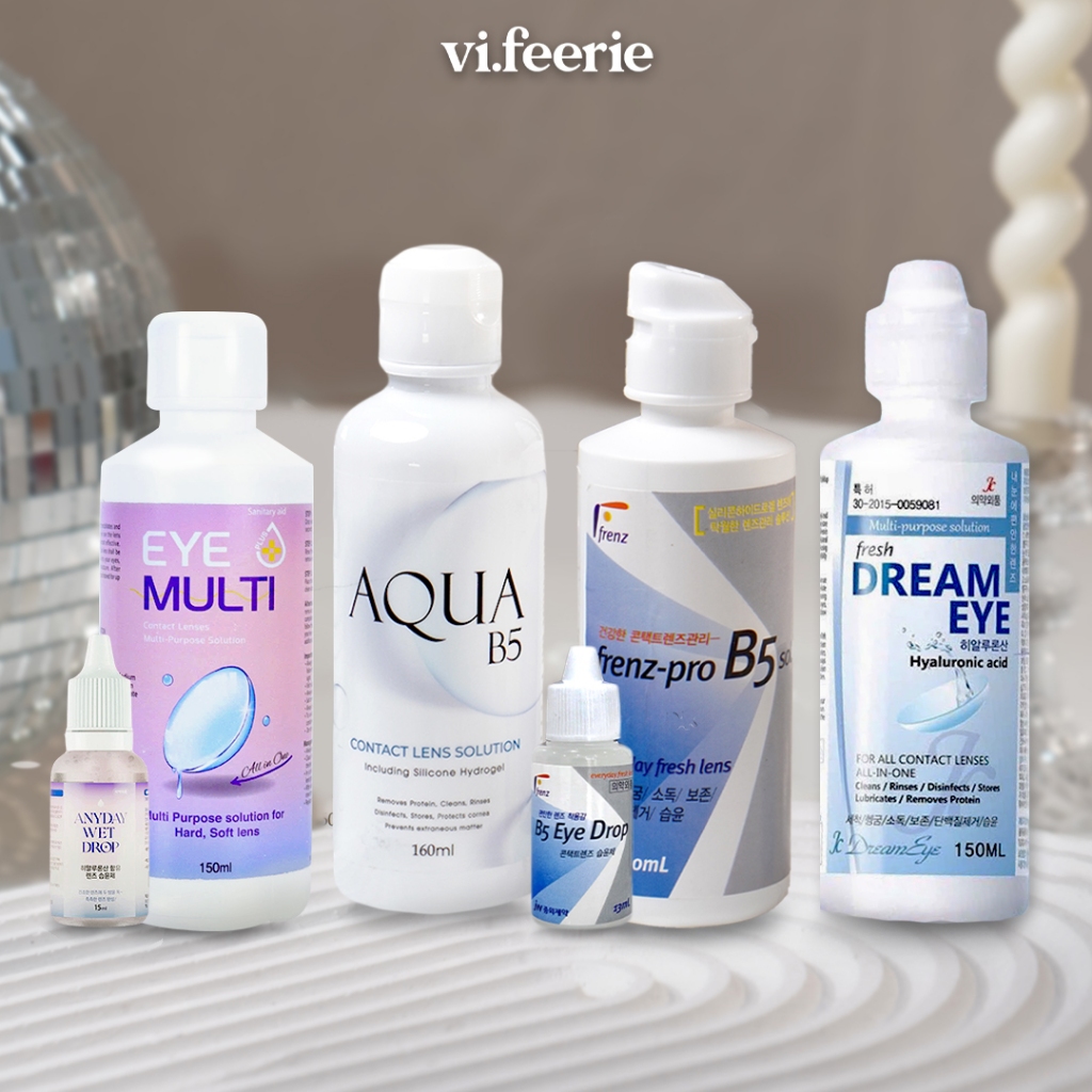 Nước ngâm lens - nước nhỏ mắt lens Eye Multi/ Aqua B5/ Frenz Pro B5 chuyên dụng - vi.feerielens