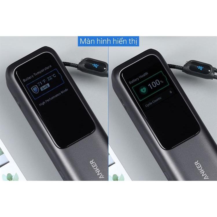 Pin sạc dự phòng 25000mAh PD QC 3.0 165W Anker Zolo A1695 kèmcáp dây rút Type C- Hàng Chính Hãng VN | BigBuy360 - bigbuy360.vn