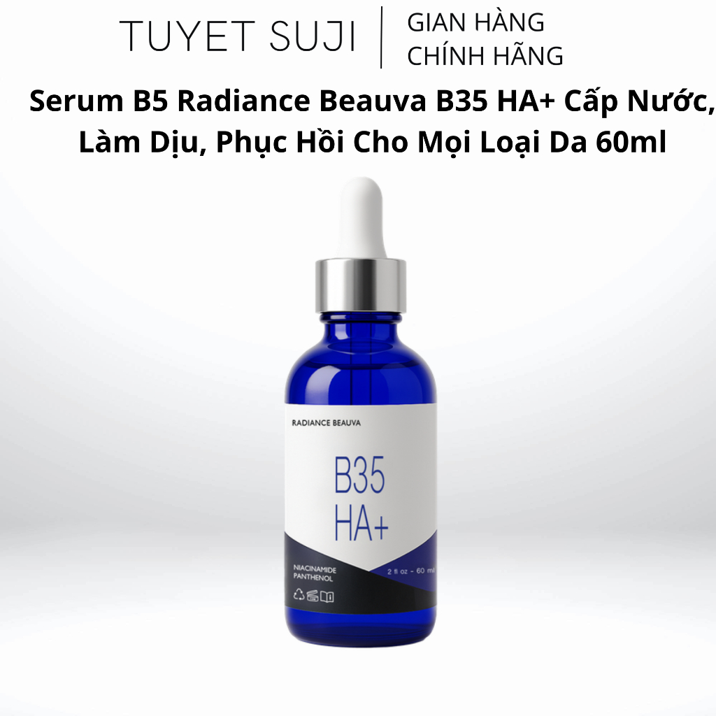 [Công ty] Serum B5 Radiance Beauva B35 HA+ Cấp Nước, Làm Dịu, Phục Hồi Cho Mọi Loại Da 60ml