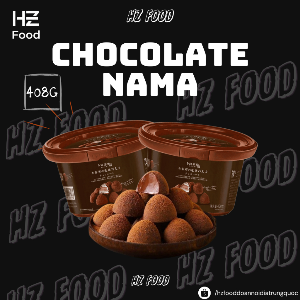 Socola Nama Tươi Chocolate Nama Nội Địa Trung Quốc 408g - HZ FOOD ĐỒ ĂN NỘI ĐỊA TRUNG QUỐC