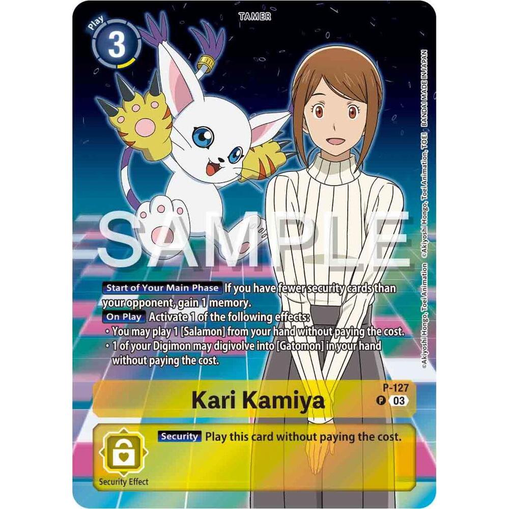 Thẻ Bài Digimon Mã P-127 - Kari Kamiya (Digimon Adventure 02: The Beginning Set) - Tamer - Promo