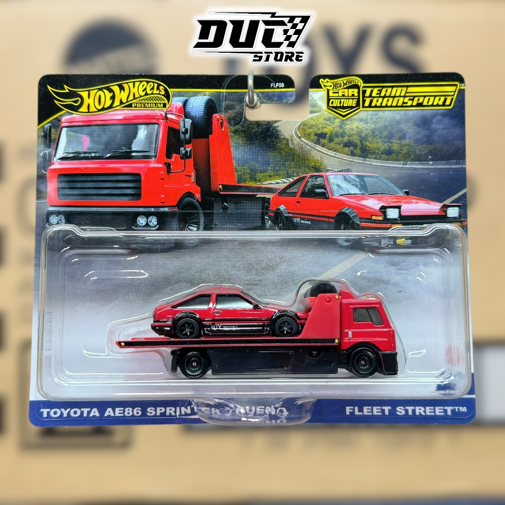 Ducstore Xe mô hình JBM40 Hot Wheels Toyota AE86 Sprinter Trueno Fleet Street - Team Transport
