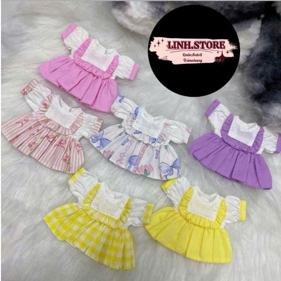 [ TẶNG KẸP ] ĐẦM XOÈ CÔNG CHÚA TAY BÈO BÉ GÁI DOLL 5IN - GIAO NGẪU NHIÊN