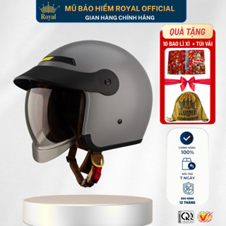 Mũ Bảo Hiểm Royal Chính Hãng M139 Luxury Kính Âm Kết Hợp Lưỡi Trai Nón Bảo Hiểm Royal 3 4 Hợp Nam Nữ Tiện Lợi 