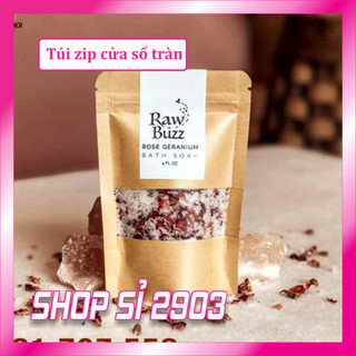1 Kg Túi zip giấy có cửa sổ tràn  - SHOP SỈ 2903