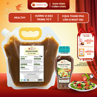  Sốt salad vị chua ngọt Balsamic Ô Liu Đen dùng làm sốt trộn salad chấm rau củ luộc - TOMATO T&P 