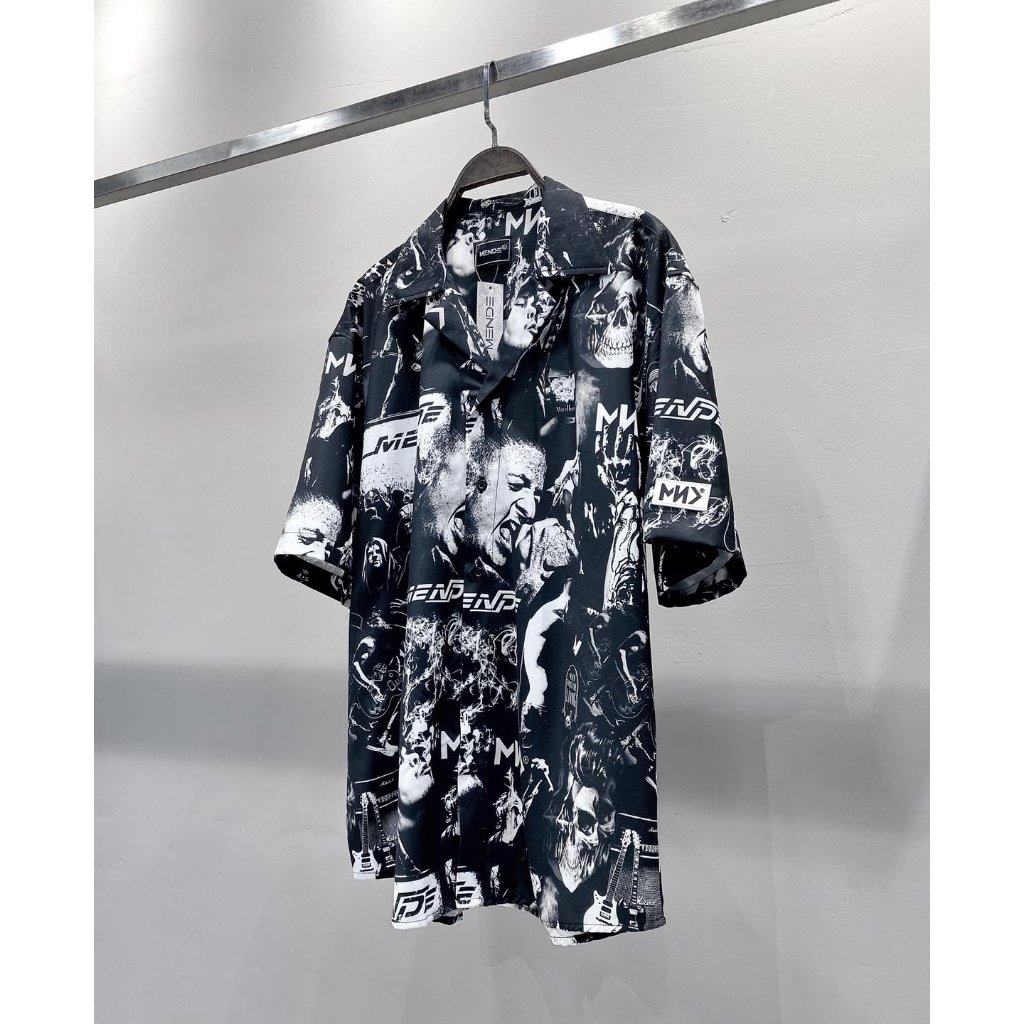 NSN Studio | Áo Sơ mi Unisex Nam Nữ " ROCK N ROLL  " - 4 Size - Vải Lụa Cao Cấp Không Nhăn Mềm Mịn M