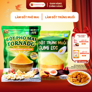  Combo Bột Gia Vị Tomato T&P: Bột phô mai bột trứng muối bột bơ tỏi bột kem Rose bột xí muội 100g 
