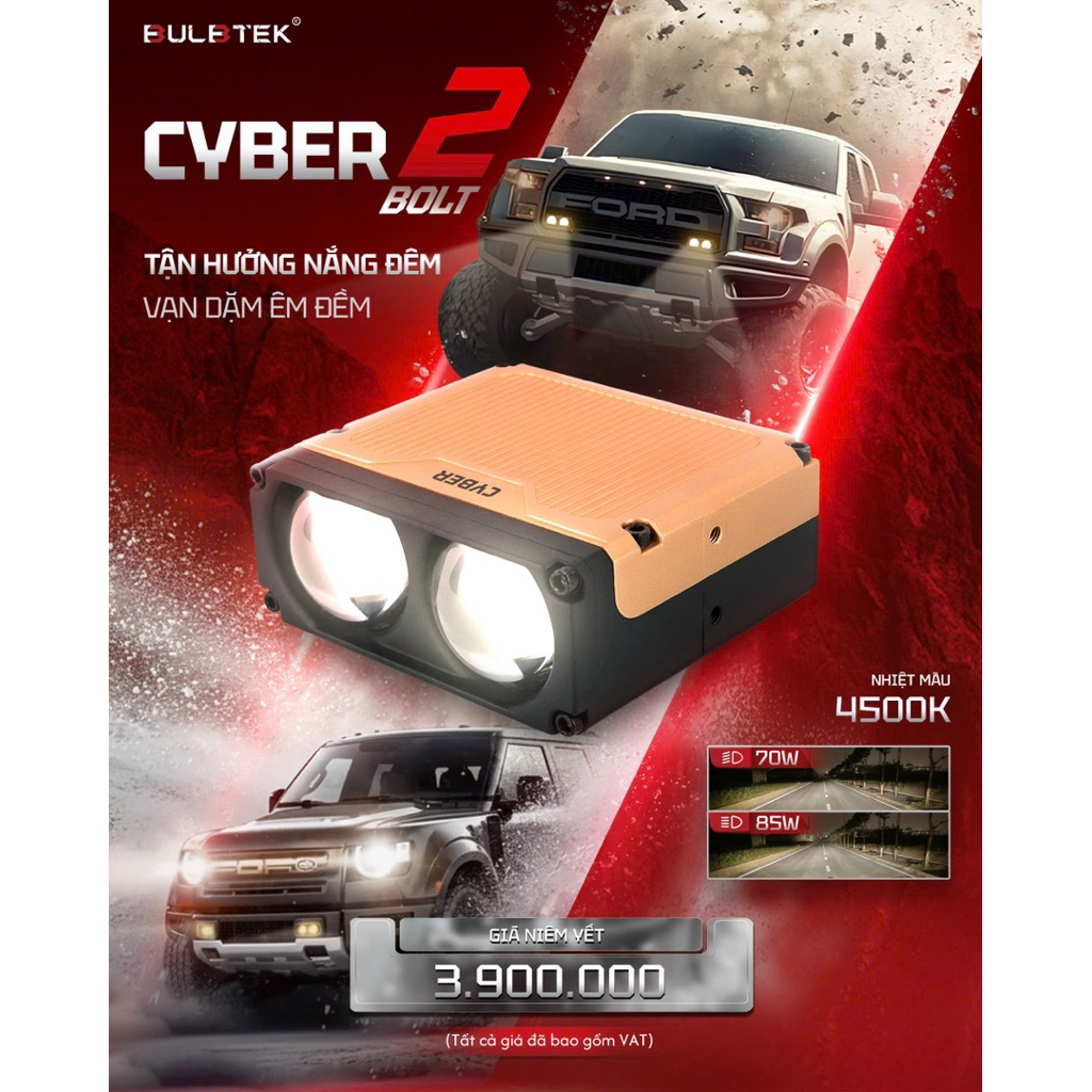 TRỢ SÁNG BULBTEK CYBER 2 BOLT NEW 2026