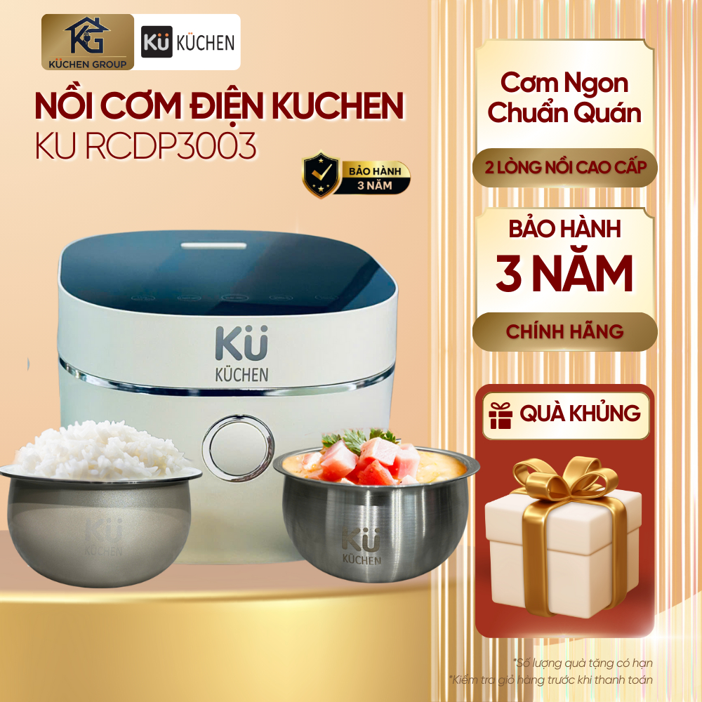 [KUCHEN] Nồi cơm điện KUCHEN KU RCDP3003 - Hàng chính hãng Kuchen - bảo hành 3 năm