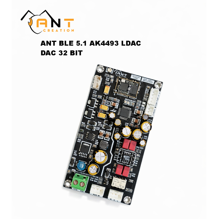ANT DIY - Mạch Bluetooth 5.1 QCC5125 LDAC + DAC 32 BIT AK4493SEG + OPA2134P/ OPA2227P(Hỗ trợ đổi tên