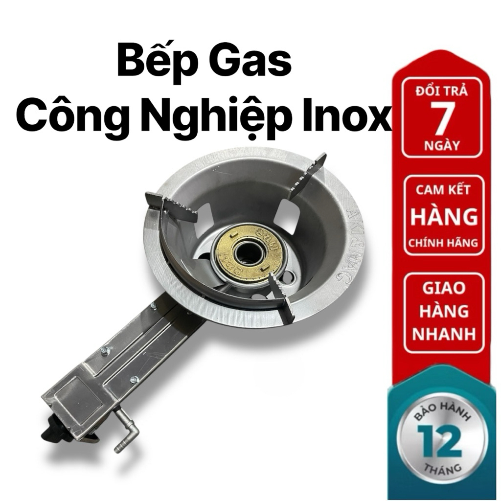  Bếp gas công nghiệp Inox 430  Bếp khè công nghiệp Inox  Hàng chính hãng loại 1 