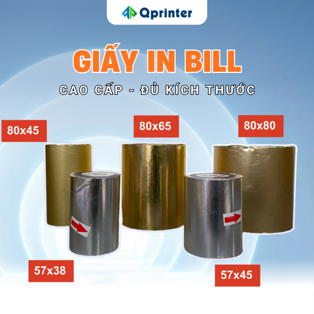 Giấy in bill, giấy in nhiệt k80, K57