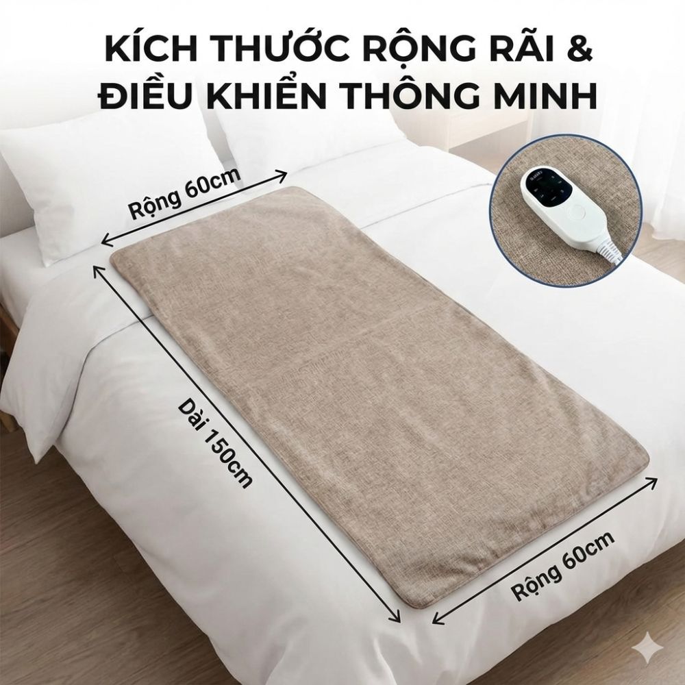 [Hàng Chính Hãng] Nệm Ngải Cứu Kachi MK421, Thảm Ngải Cứu Kachi, Đệm Ngải Cứu Giúp Giảm Đau Xương Kh
