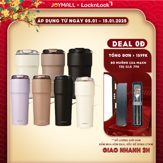  Ly giữ nhiệt LocknLock LHC4357 500ml Metro Cafe Tumbler Hàng chính hãng thép phủ sứ - JoyMall 