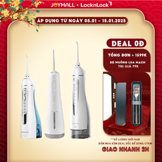  Máy tăm nước không dây LocknLock ENR166GRY ENR154WHT ENR156BLU Kèm Đầu Thay Hàng chính hãng-JoyMall 