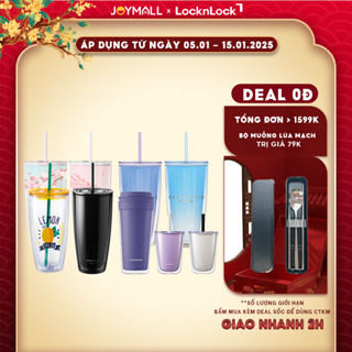  Ly nhựa 2 lớp  LocknLock - Hàng chính hãng HAP519 HAP507 HAP522 580ml 750ml - JoyMall 