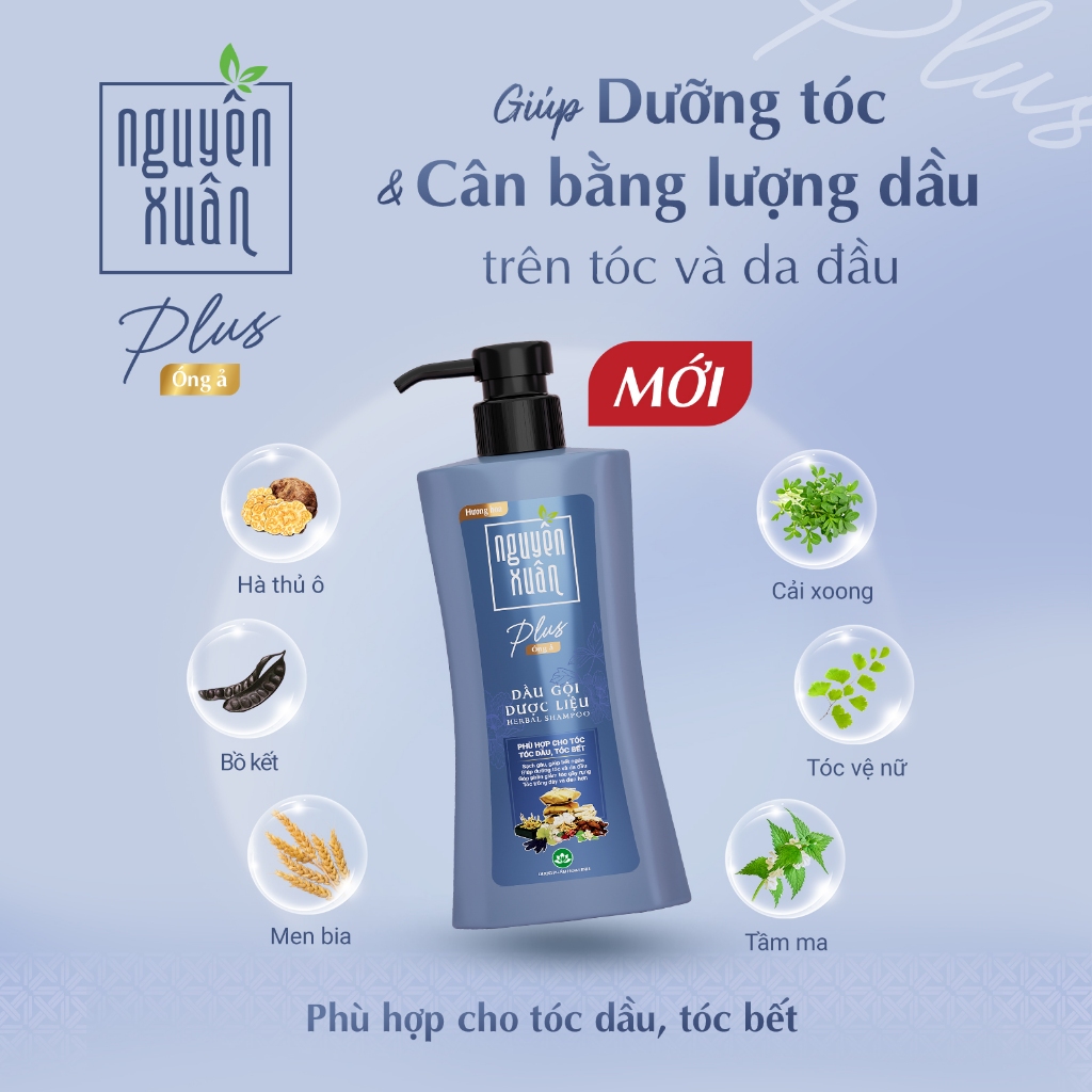 Dầu gội dược liệu Nguyên Xuân Plus óng ả 400g | BigBuy360 - bigbuy360.vn