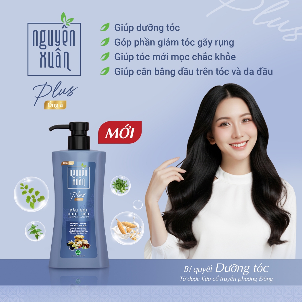 Dầu gội dược liệu Nguyên Xuân Plus óng ả 400g | BigBuy360 - bigbuy360.vn