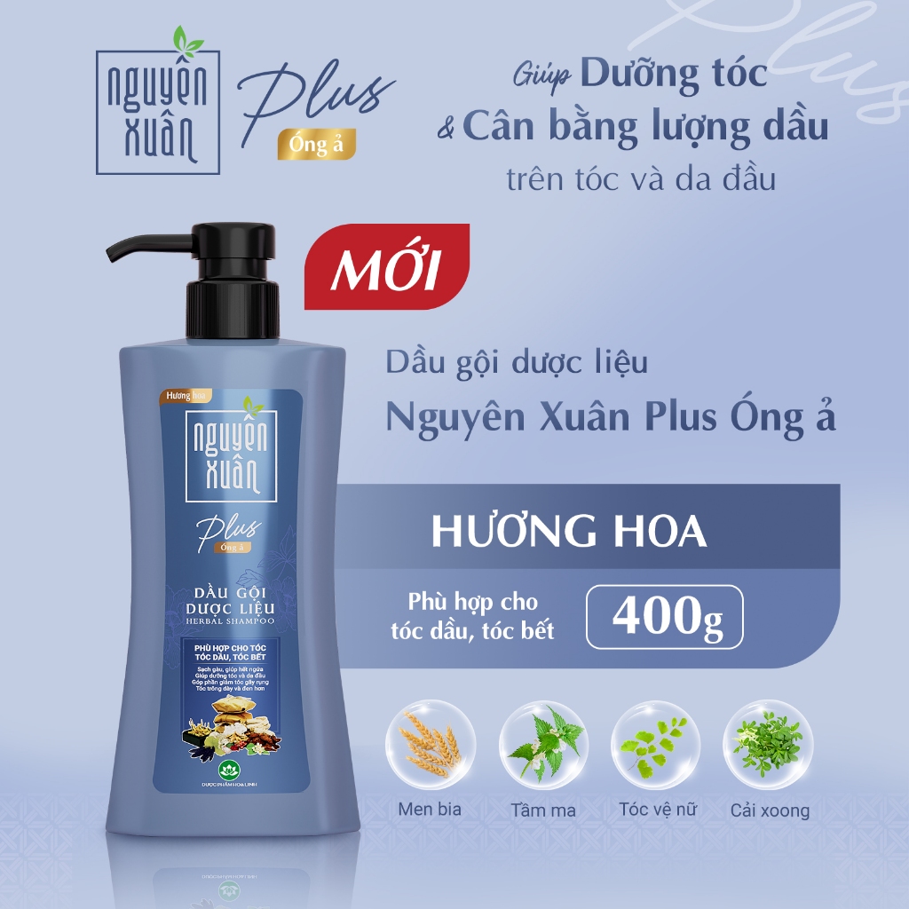 Dầu gội dược liệu Nguyên Xuân Plus óng ả 400g | BigBuy360 - bigbuy360.vn