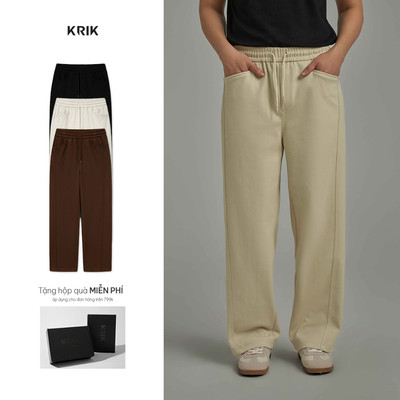 Quần Jogger Nam KRIK Form Regular Chất Liệu Basic Co Giãn Thiết Kế Năng Động JG7551