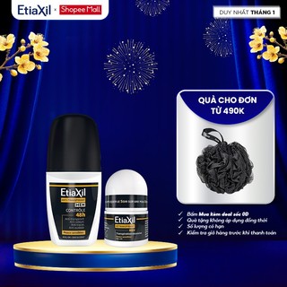  Combo Lăn Khử Mùi Hàng Ngày Men 50ml và Lăn khử mùi mồ hôi dành cho nam giới Etiaxil Men 15ml 