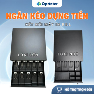  Ngăn kéo thu ngân két đựng tiền 5 kẹp 10 kẹp kết nối máy in hóa đơn lớn nhỏ 