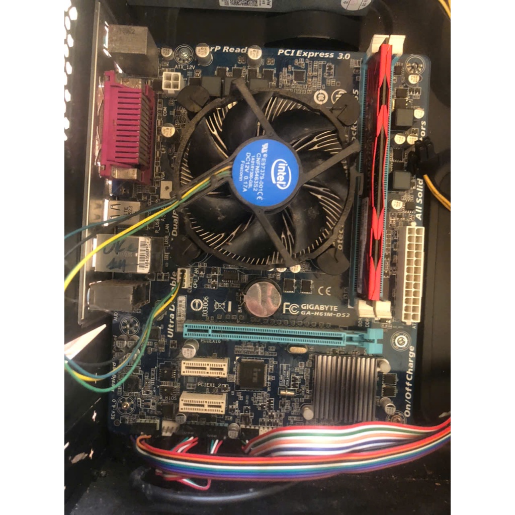 COMBO MAINBOARD H61 (Giga) + CPU Intel Core i7 3770 + RAM 8GB DDR3 – Test OK  mạnh ngang i3 9100 và 