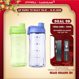  Bình nước nhựa LocknLock Active Large Bottle HAP941 1.5L Hàng chính hãng tay cầm gấp gọn - JoyMall 