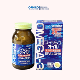 Viên uống dầu cá Omega-3 hỗ trợ tim mạch Orihiro 180 viên