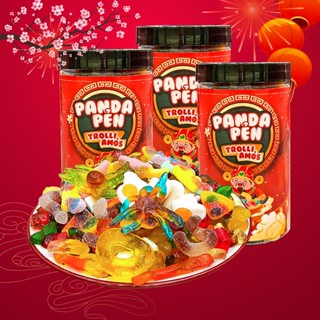  Hũ Kẹo Dẻo Đức 600gr Mix 46 Vị - Ăn Vặt Panda Pẻn Kẹo Dẻo Nhập Khẩu Hương Vị Tự Nhiên KO Chảy Nước 