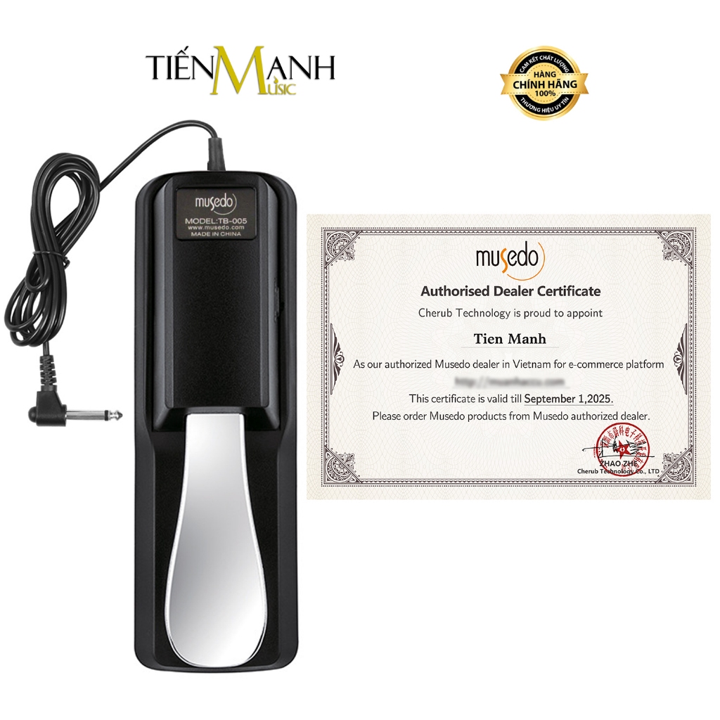 [Chính Hãng] Pedal Mỏ Vịt Musedo TB-005 Cho Đàn Organ, Piano - Bàn Đạp Tạo Tiếng Vang Sustain TB005 